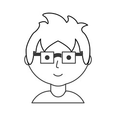 young man  vector illustration