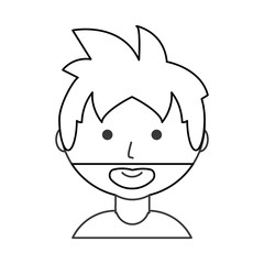 young man  vector illustration