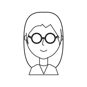 woman face  vector illustration