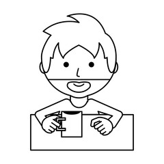 Obraz premium man vector illustration