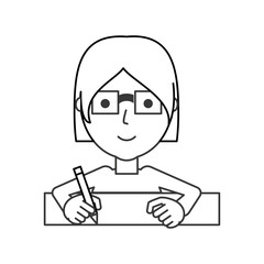 woman  face  vector illustration