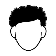 man avatar icon image vector illustration design  black and white