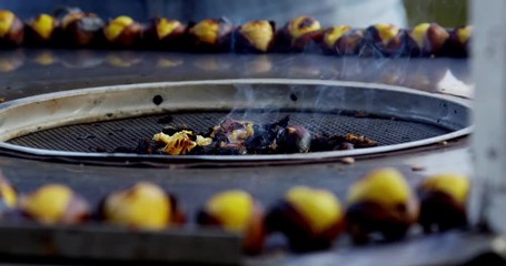 Cooking chestnuts  - Powered by Adobe