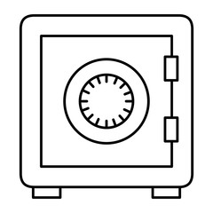 safe box isolated icon