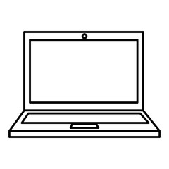 laptop computer isolated icon