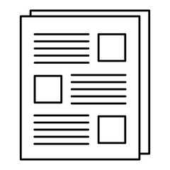 document paper isolated icon