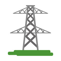 electric tower icon image vector illustration design 