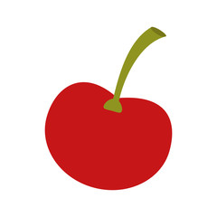cherry fruit icon image vector illustration design 