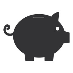 piggy savings isolated icon