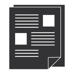 document paper isolated icon