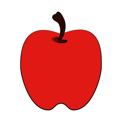 apple fruit icon image vector illustration design 