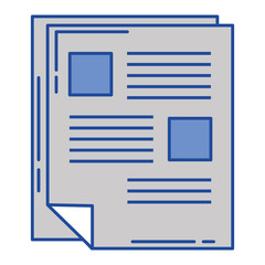 document paper isolated icon