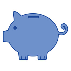 piggy savings isolated icon