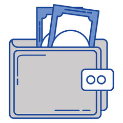 wallet money isolated icon