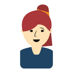 cartoon woman icon
