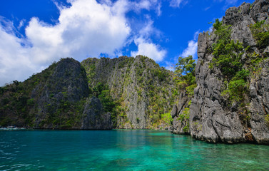 Fototapeta na wymiar Seascape of Coron Island, Philippines