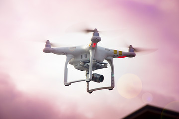 Drone, Unmanned copter flight