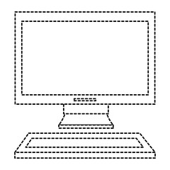 computer desktop isolated icon