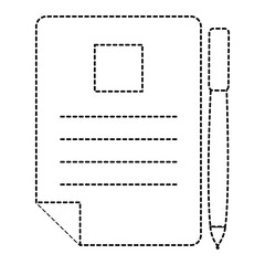 document paper with pen