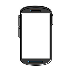 smartphone with blank screen icon image vector illustration design 