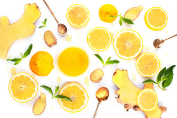 Ingredients for vitamin winter drink