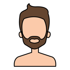 young man shirtless avatar character