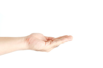 A Hand Isolated on White background