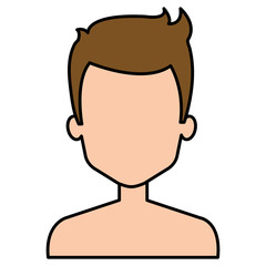 young man shirtless avatar character