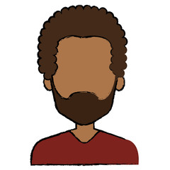 young black man avatar character