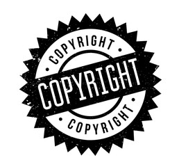 Obraz premium Copyright rubber stamp. Grunge design with dust scratches. Effects can be easily removed for a clean, crisp look. Color is easily changed.