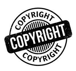 Copyright rubber stamp. Grunge design with dust scratches. Effects can be easily removed for a clean, crisp look. Color is easily changed.