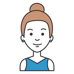 beautiful woman avatar character