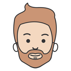 young man head avatar character