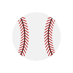 Baseball icon. Baseball ball flat icon