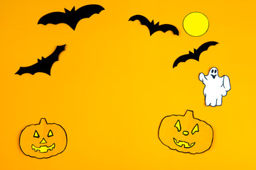 Fototapeta na wymiar Halloween decoration - Halloween background