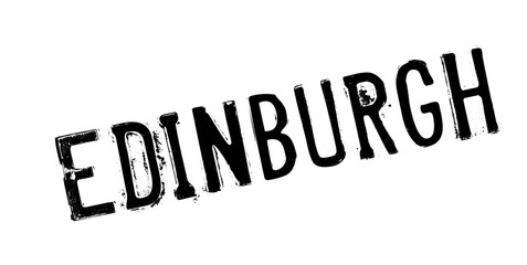 Edinburgh rubber stamp. Grunge design with dust scratches. Effects can be easily removed for a clean, crisp look. Color is easily changed.