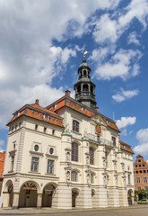 Baroque building of the town hall of Luneburg