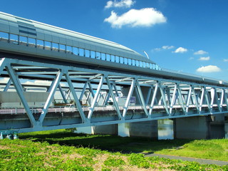 葛飾大橋と東京外環自動車道