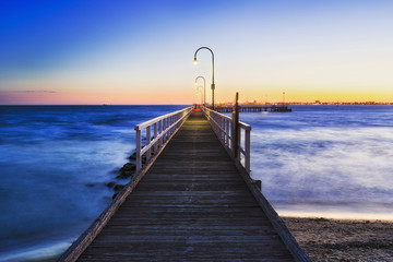 Port Melbourne jetty sunset