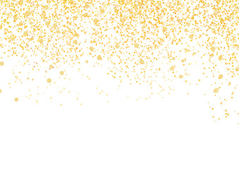 Bright golden particle glittering and shimmering abstract background