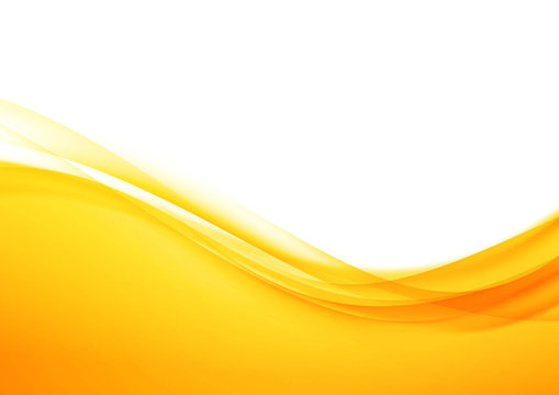 Bright orange abstract modern swoosh elegant soft wave background