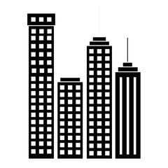 buildings cityscape isolated icon