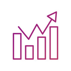 business finance chart bar graph arrow growth