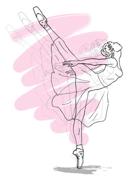 Ballet conceptual design for ballet and dance studio 