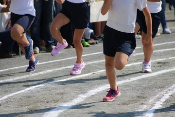 Fototapeta premium 運動会かけっこイメージ
