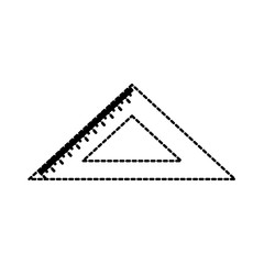 Obraz premium school ruler triangle geometry tool study