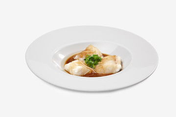 chinese food cod fish with sija sauce