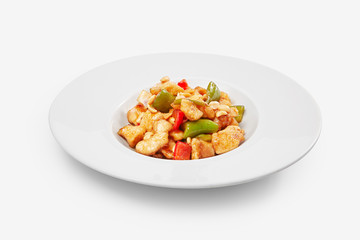 chinese food kongbao chicken