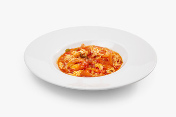 chinese food egge wok