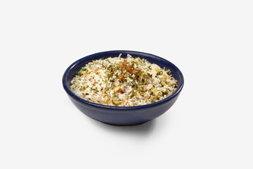 Fototapeta na wymiar chinese food rice with pine seed